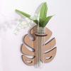 Подставка для хранения растений Гидропонная ваза Деревянная подвесная кашпо Настенная ваза Домашний/Офисный декор