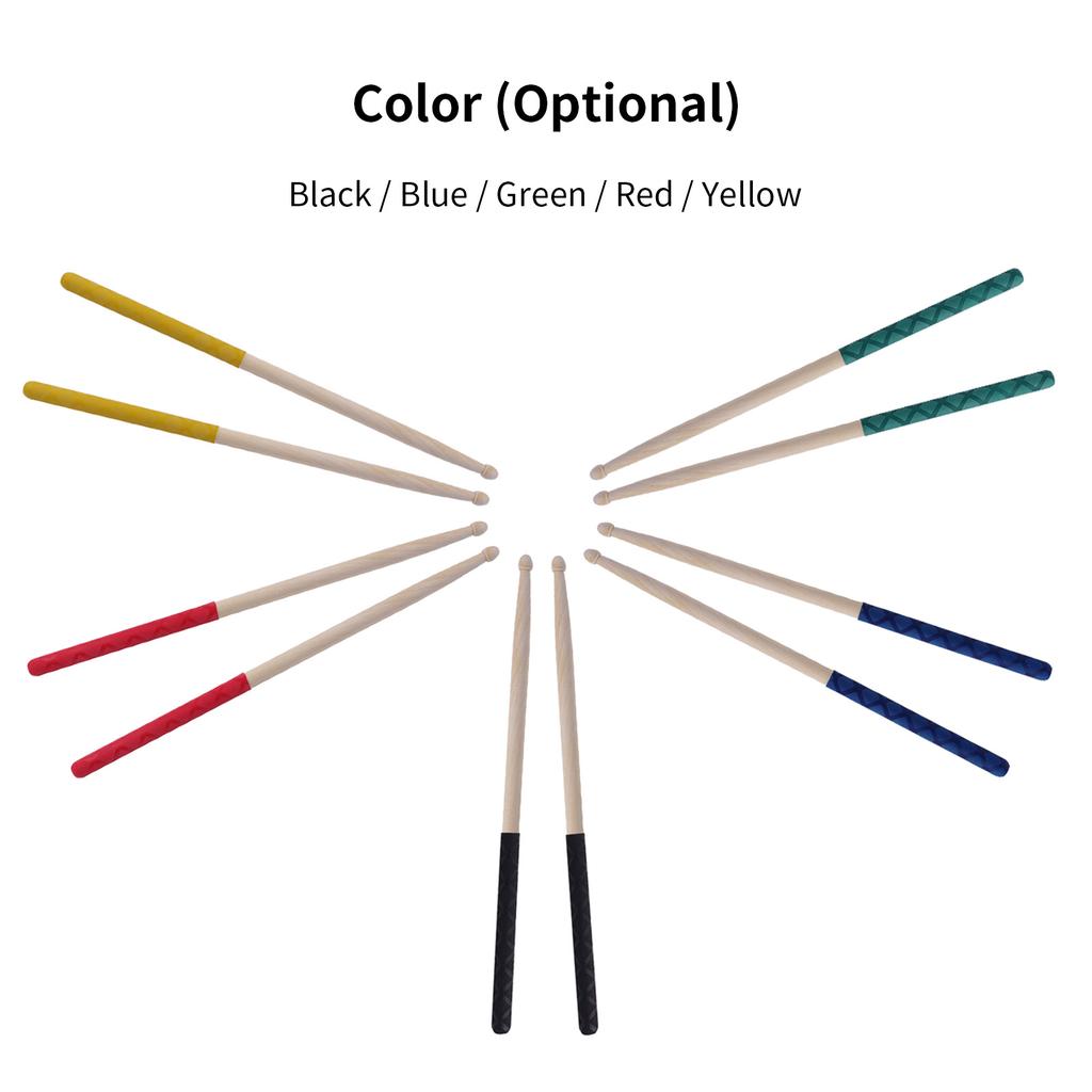 1 пара барабанных палочек 5A Противоскользящие барабанные палочки Нескользящие барабанные палочки Кленовые барабанные палочки Треугольный наконечник с Нескользящим покрытием