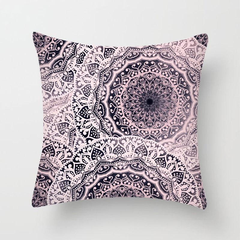 Наволочка на подушку с принтом в стиле ретро, для дивана, для сна на боку, бытовые товары, льняная подушка, геометрический узор