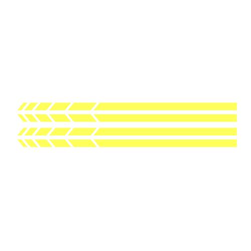 2 Sets 4PCS Car Stripe Stickers, Black/Silver 20*0.7cm Vinyl Decals for Truck Rearview Mirror & Vehicle Body Accessories