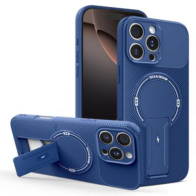 Для Iphone 15 Противоударный Магнитный Чехол-Подставка Для iphone 15 Pro Max Однотонный Силиконовый Мягкий Бампер 15 Plus Чехол