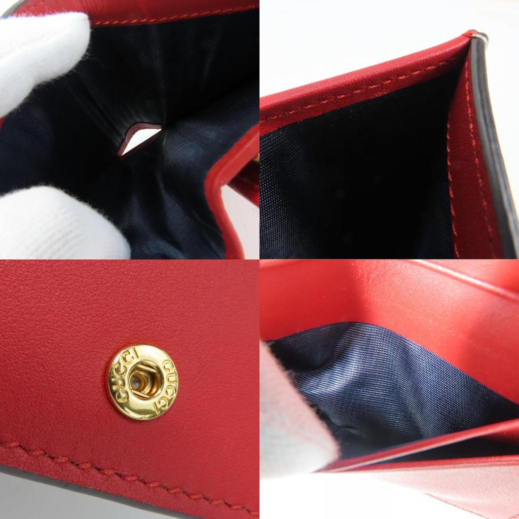 Used GUCCI Bifold Wallet 546372 Blooms Flower print GG Supreme Canvas Blue beige Compact wallet