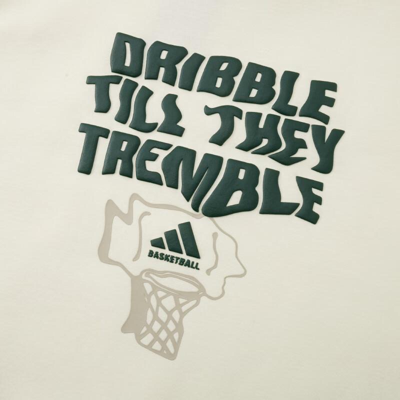 adidas Узор логотипа круглый вырез свитер удобный теплый бег фитнес длинный рукав толстовка мужская толстовка бежевый JC6814