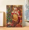 5D алмазная живопись, вышивка Санта-Клаус, полный круглый набор со стразами, сделай сам, Рождественский подарок, домашний декор 30x40 см/12x16 дюймов