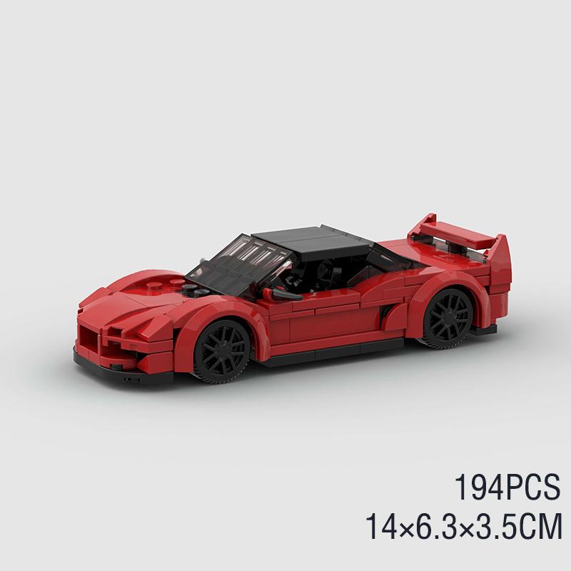 MOC Racing Sports Car Vehicle City Speed Champion Racer Technique Building Blocks Brick Set Supercar Kids Toys Boys Gifts NSX