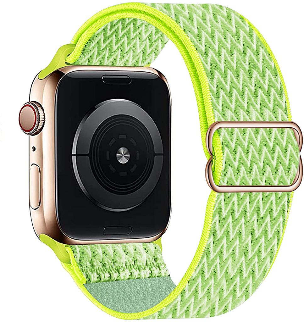 Ремешок-скранчл для Apple Watch Band 49мм 44мм 40мм 38мм 42мм Эластичный нейлоновый браслет IWatch Series Ultra 3 6 Se 7 8 9 45мм 41мм