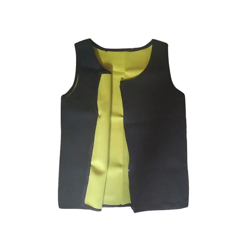 Мужской неопреновый костюм-сауна, горячий корсет для похудения с застежкой-молнией и тренажером для талии