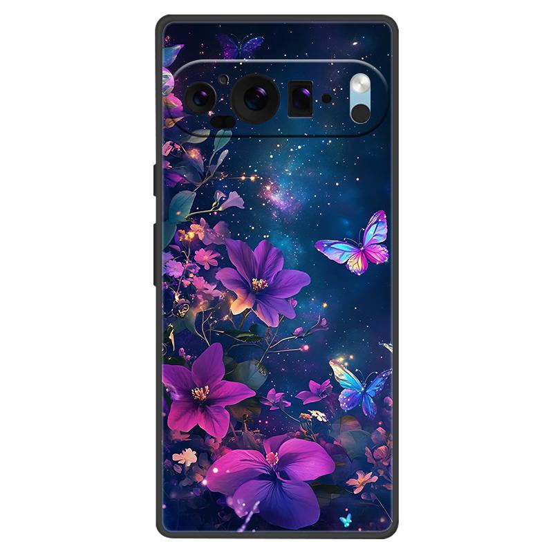 For Google Pixel 9 Pro XL Case Cool Painted Silicone TPU Soft Cover For Googe Pixel 9 9 Pro 8A Cases Black Protective Shells