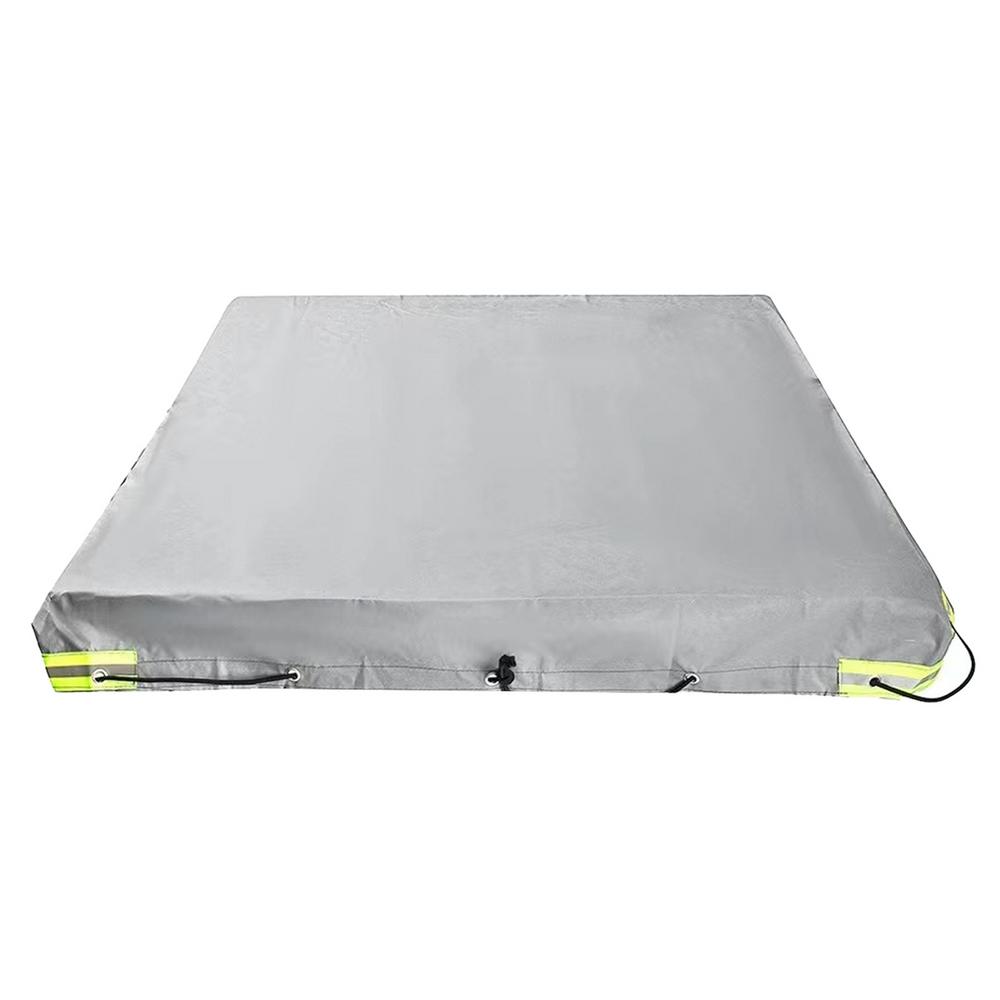 RV Covers 420D Oxford Waterproof Travel Trailer RV Cover Windproof Cover Flat Tarpaulin For Vehicles Cars Transport Trailers