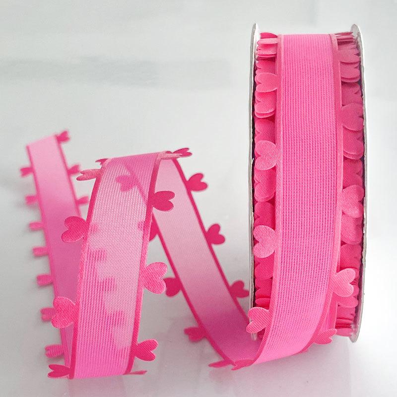 2,5 см Новая подарочная коробка с лентой ко Дню святого Валентина «Любовь», аксессуары ручной работы, лента 3,8 см, сложенный бант, бант из ленты, цветок ручной работы