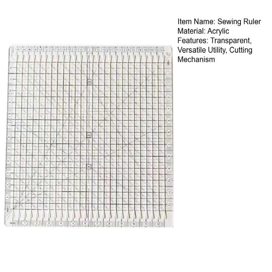 5 в 1 линейка для раскроя одеял, прозрачная швейная линейка с 14/26 канавками, акрил