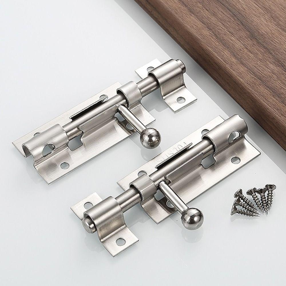 Сверхпрочный дверной засов, дверные защелки из нержавеющей стали, полезная дверная защелка для ванной комнаты