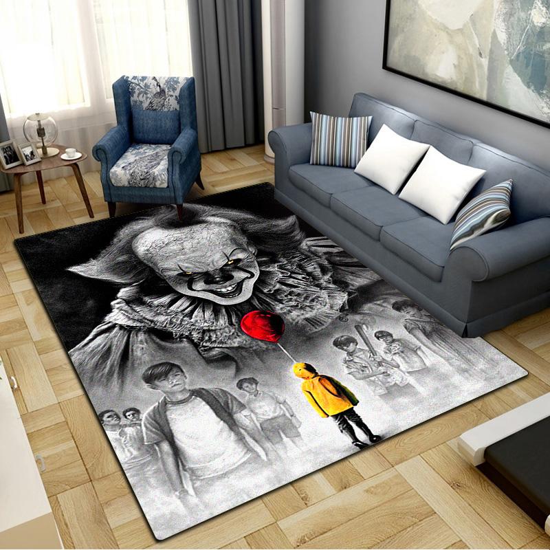 IT Clown Carpet Rug for Living Room Bedroom Home Sofa Decoration,Kids play Non-slip Floor Mat