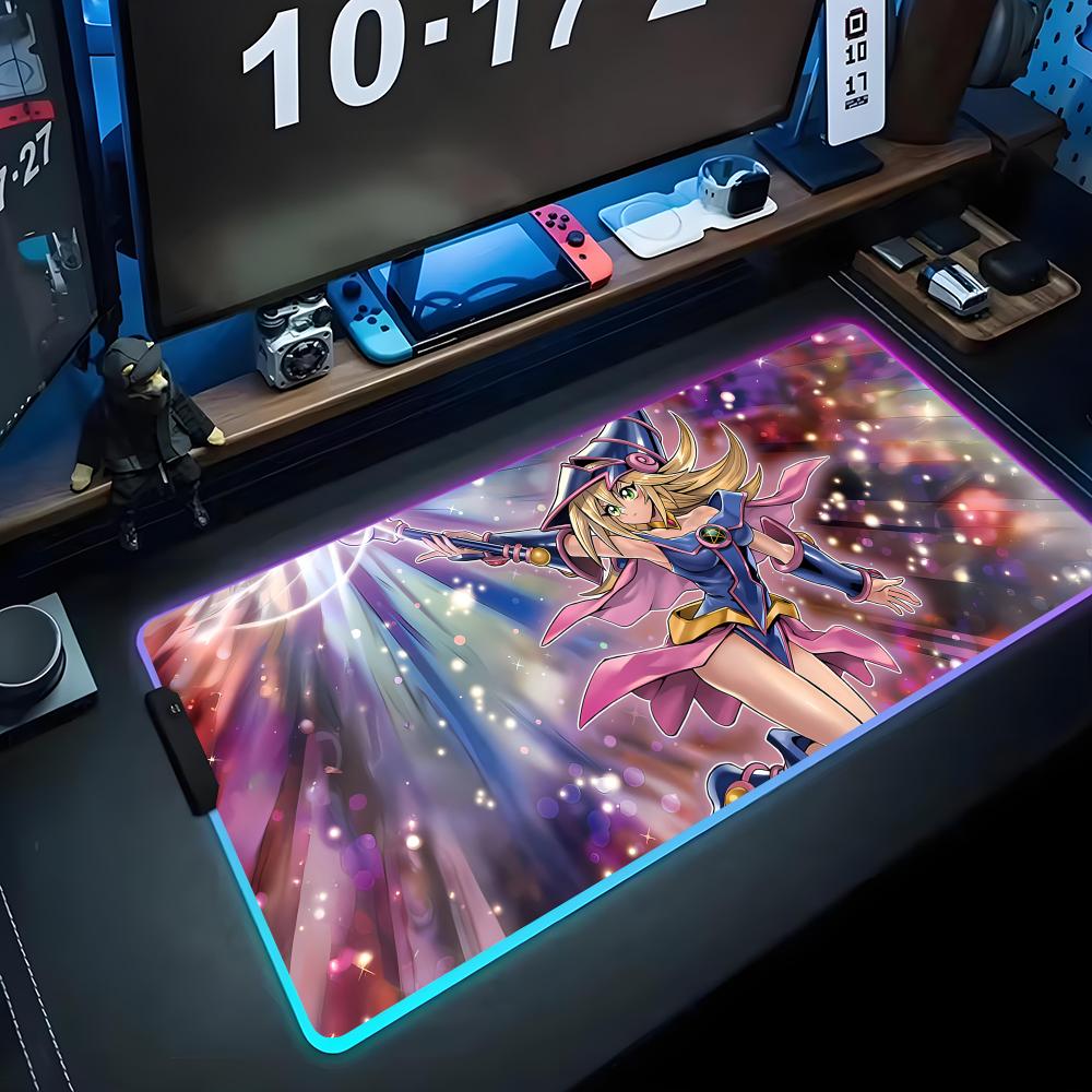 Черная волшебница Коврик для мыши RGB Игровой коврик для мыши Большой светодиодный коврик Настольный коврик для ПК Светящийся коврик для мыши Большие коврики для клавиатуры Настольный ковер С