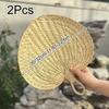 2Pcs/5Pcs  Straw Fan Party Handmade Woven Cattail Fan Summer Cooling Dandelion Fan Photo Props Multi-Size
