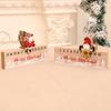 Wooden Calendar Mobile Pendant Piece Faceless Old Man Christmas Countdown Calendar Christmas Gift