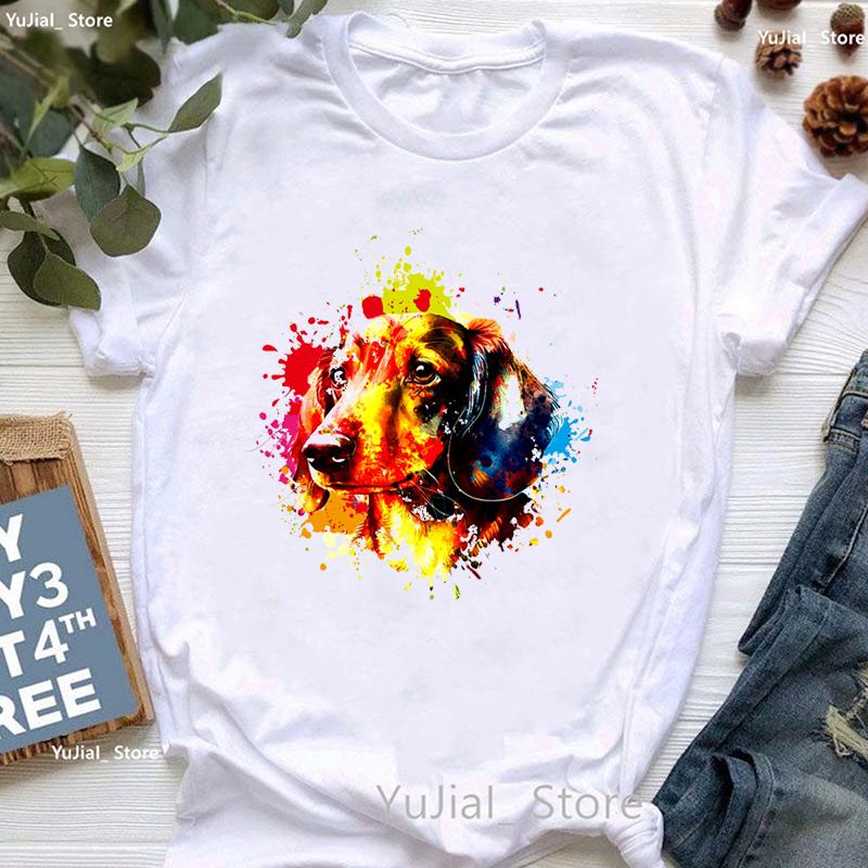 Schnauzer Dog Love Boba Animal Print T Shirt Unisex Clothes 2024 Kawaii Dog Lover Tshirt Femme Summer Fashion Tops Tee Shirt