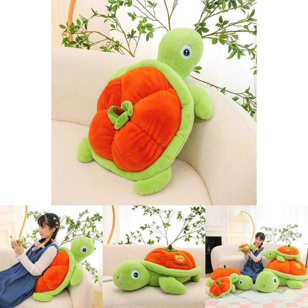 Cute And Cuddly Plush Toy Good Persimmon Turtle For Kids And Girls, Cartoon Style