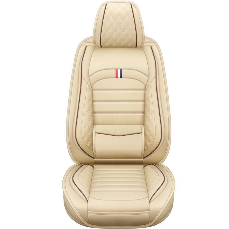 Всесезонный универсальный чехол для автомобильного сиденья из кожи наппа - Дышащий перфорированный дизайн с полным охватом