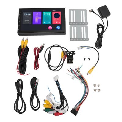Автомобильная стереосистема Double Din для Android 13, GPS-навигация, WiFi, Bluetooth, эквалайзер, FM, 7-дюймовый сенсорный экран для автомобиля