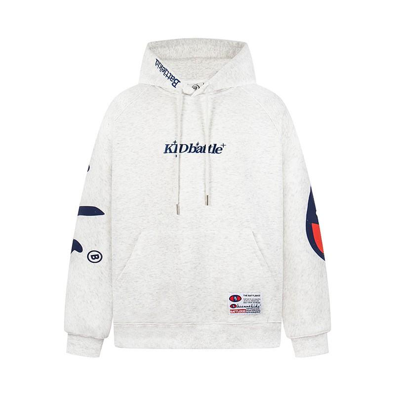 Unisex Oversized Hooded Sweatshirt With Letter Print Loose Fit Long Sleeve Pullover Casual Wear