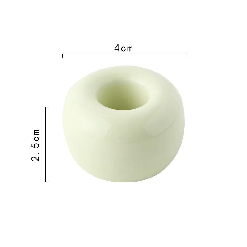 Креативный керамический держатель для зубных щеток для ванной комнаты, портативный мини-макарон, цветная подставка для кистей, полка, базовая рама, стеллаж для хранения инструментов для ванной комнаты