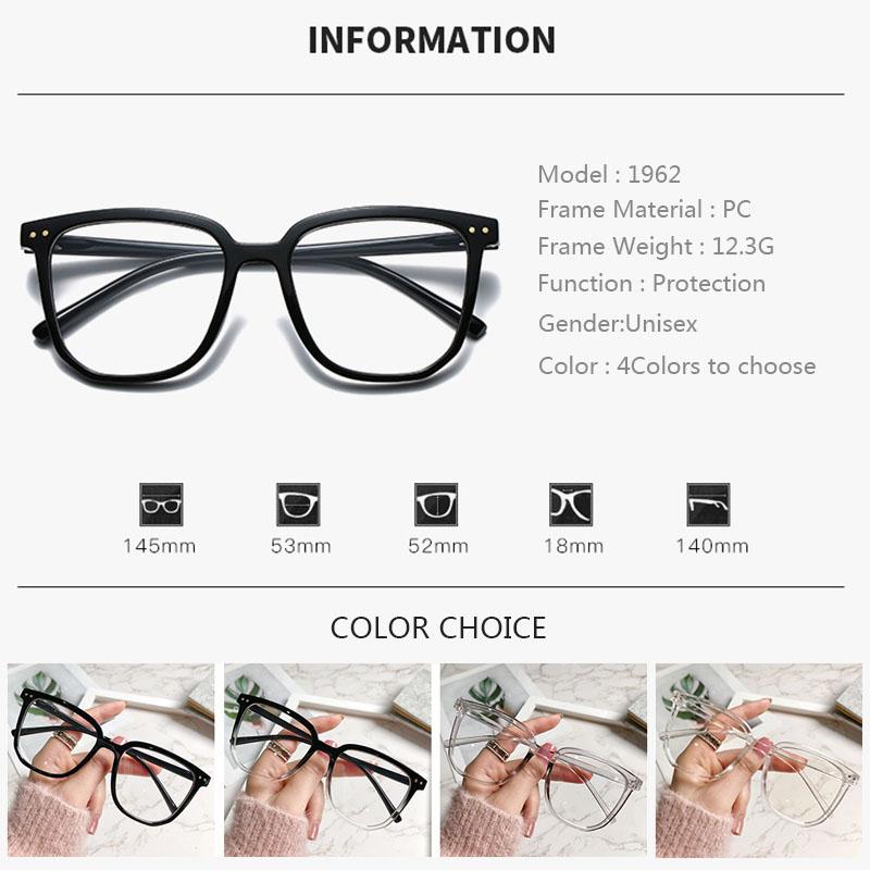 Очки квадратные женские с защитой от синего света мужские блокирующие прозрачные оптические очки компьютерные очки популярные высококачественные очки ручной работы