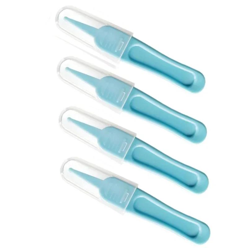 1/2/3/4pcs Baby Dig Booger Clip Infants Ear Nose Navel Clean Tool Kid Safety Tweezers Cleaning Forceps Toddler Nasal Cavity Care