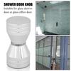 Aluminum Alloy Chrome Plated Pull Handle Knob for Home Bathroom Shower Glass Door Hardware