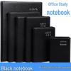 Компактный черный корейский набор дневников-тетрадей
