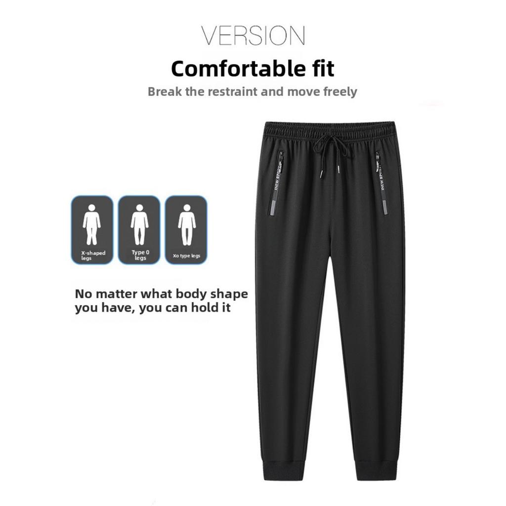 Мужские весенние и осенние зимние новые длинные брюки, прямые свободные спортивные брюки для ванной комнаты, простые и универсальные повседневные брюки для мужчин