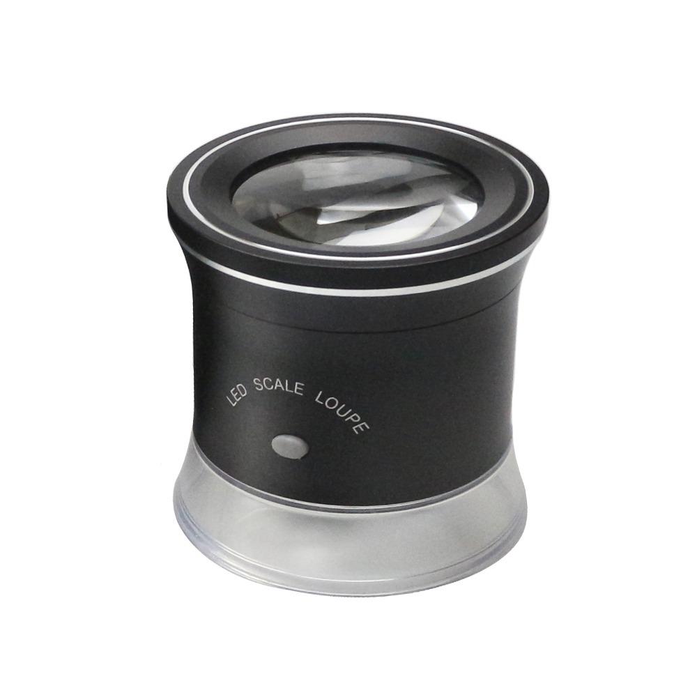 USB Charging Illuminated Magnifier 30X Magnification Cylindrical Magnifier Jewelry Appraisal