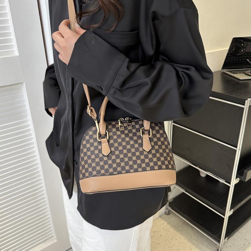 Yogodlns Модная сумка-ракушка, женский маленький кошелек с узором и сумочка, одноплечная сумка через плечо для женщин для повседневного использования