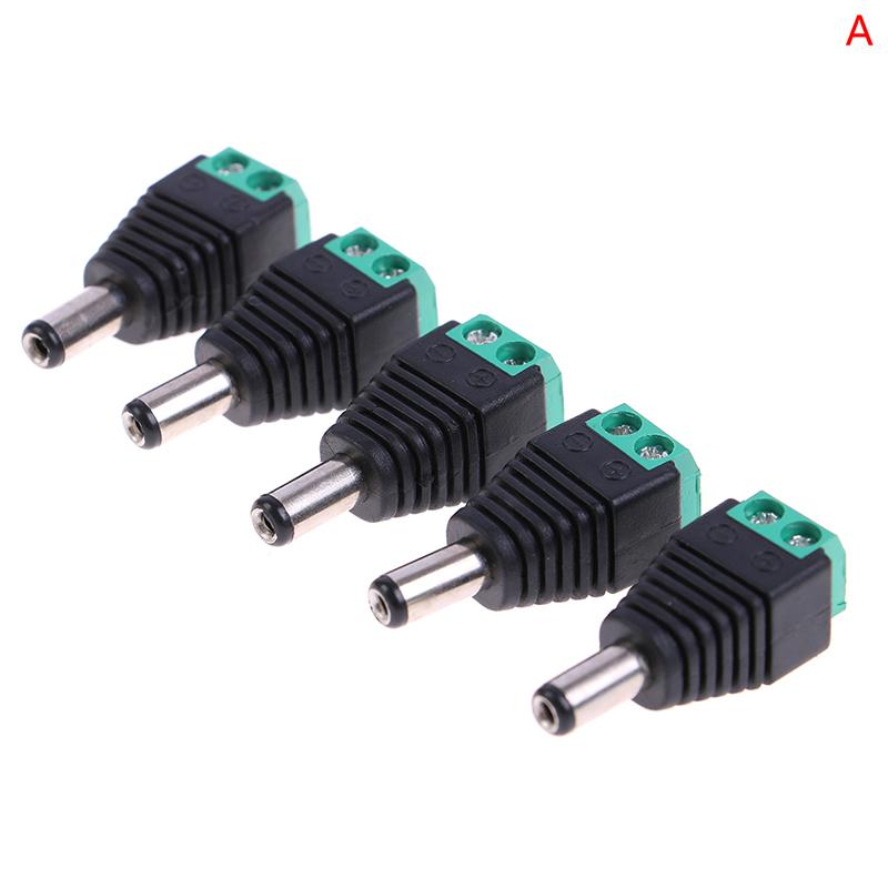 5pcs Jack Plug Connection Female Male DC Power Cable Connector For LED Strip car motorcycle accessories Tool