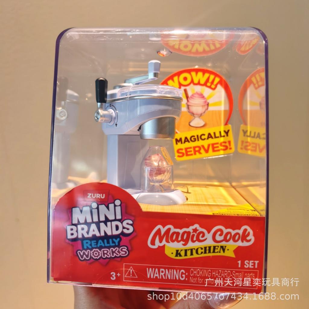 Zuru Mini Brands Магическая Кухня Набор Игрушек Реалистичная Мини-Машина для Мороженого Игрушка для Ролевых Игр Для Мальчиков и Девочек