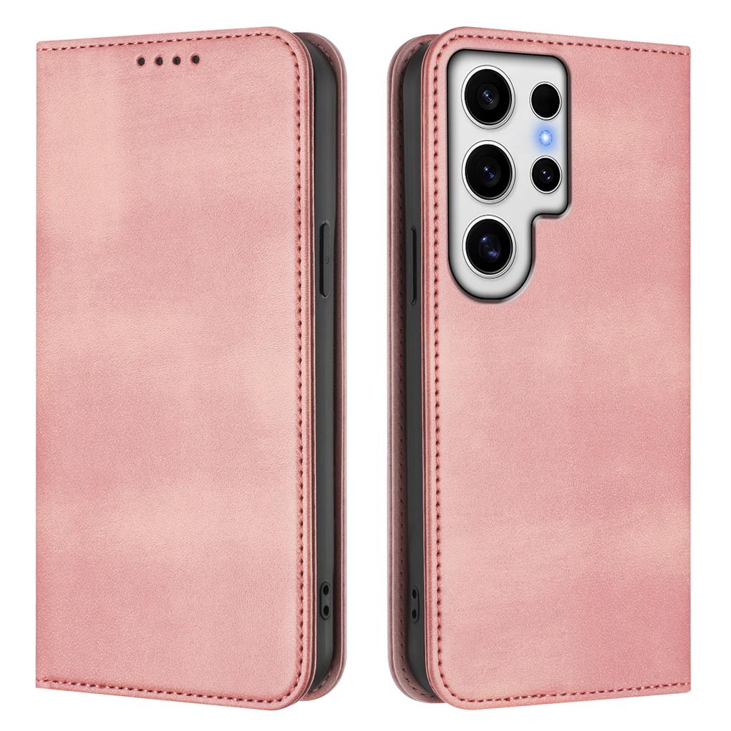 For Samsung Galaxy S24 Ultra Wallet Cases Retro Texture RFID Blocking Leather Phone Cover