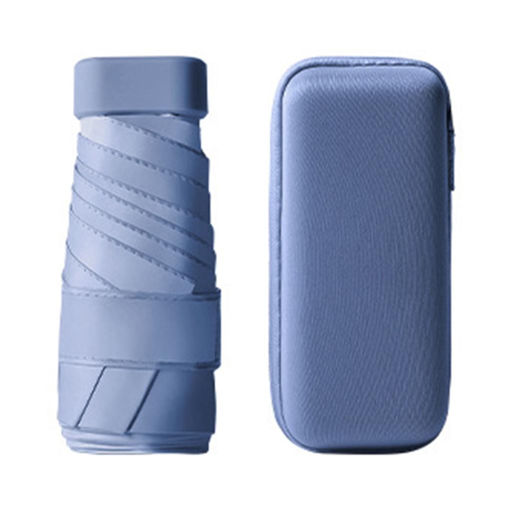 Мини складной зонт от солнца, портативные капсульные зонты от солнца с ящиком для хранения, наружные зонты от дождя для шопинга и путешествий