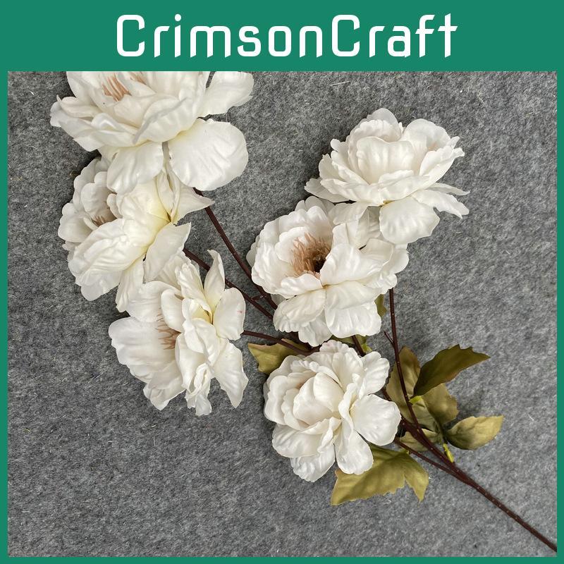 Simulated Flower Peony Stems For Vase Display In Living Room Or Dining Room