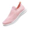 Lightweight Men's Flats Breathable Knitted Casual Sneakers Slip-on Walking Shoes Elastic Running Jogging Shoes