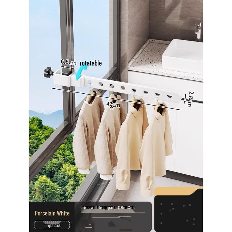 MDNG Upgraded Universal Folding Window Clothes Drying Rack - 3 Pack