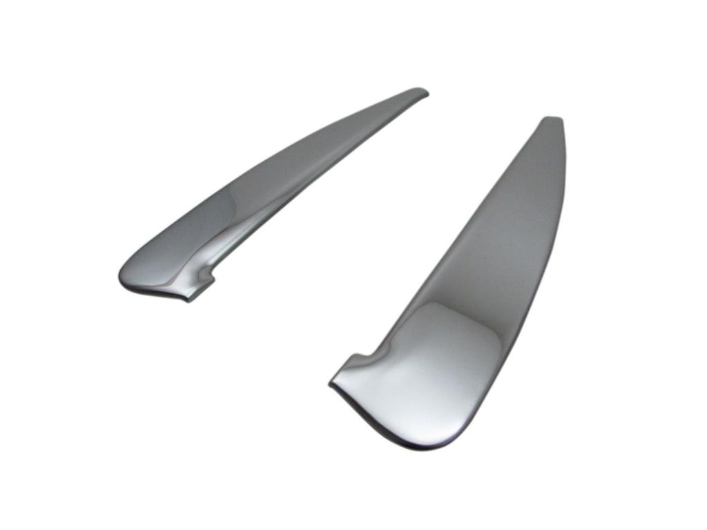 BRIGHTZ Dutro Finish Stainless Steel Plated Pillar Set Part Number 26926 Ultra-Mirror Panels, 2-Piece [TRUCK-S-014], Dutro,