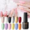 Nail Polish Gel Lacquer Varnish Semi Permanent Colorful Soak Off UV LED Gel Nail Polish For Nail Art Design