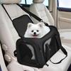 Soft-Sided Pet Carrier Portable Dog Car Seat with Cushion Collapsible Travel Puppy Carrier Bag for Small Medium Dogs Cats