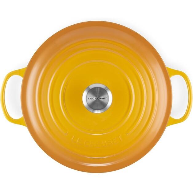 Чугунная жаровня Le Creuset Signature круглая 28 см нектар 6,7 л (21177286724430)