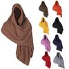 Halloween Scarf Retro Medieval Style Cloak Cape Solid Color Super Long Scarf Travel Parties Stage Show Shawl