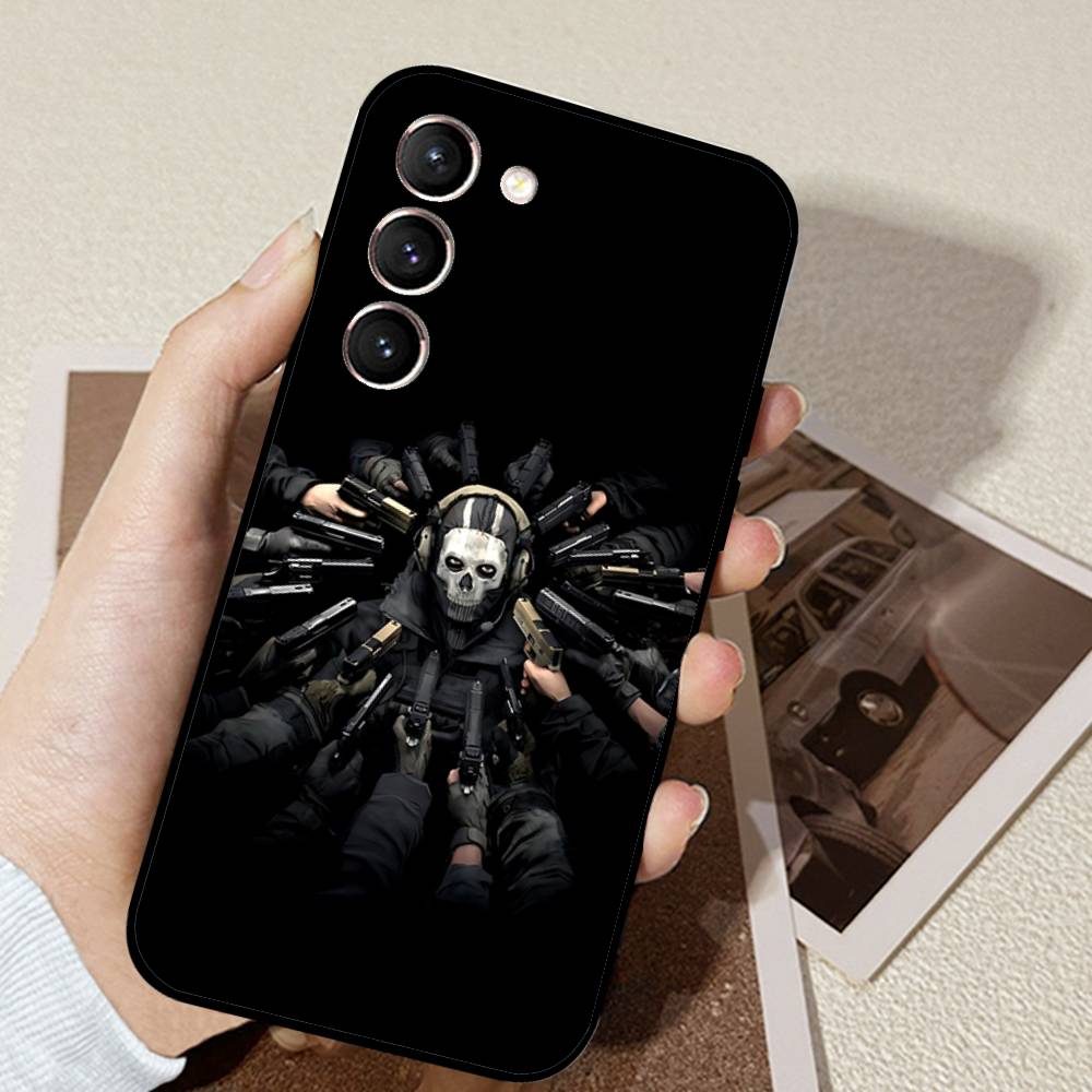 Game C-Call Of D-Duty GhostS Phone Case Black Ultra-thin Shockproof Case For Samsung S24/S25/S22/S30/Note20/Lite/Ultra/5G/Plus/F