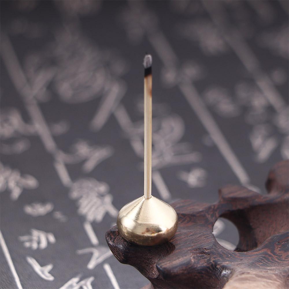 Латунные переносные буддийские металлические храмы для благовоний, украшение для дома, держатель для палочек для благовоний, основание для катушки из сандалового дерева