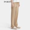 PORTS Women's Walnut Brown Straight-Leg Casual Pants