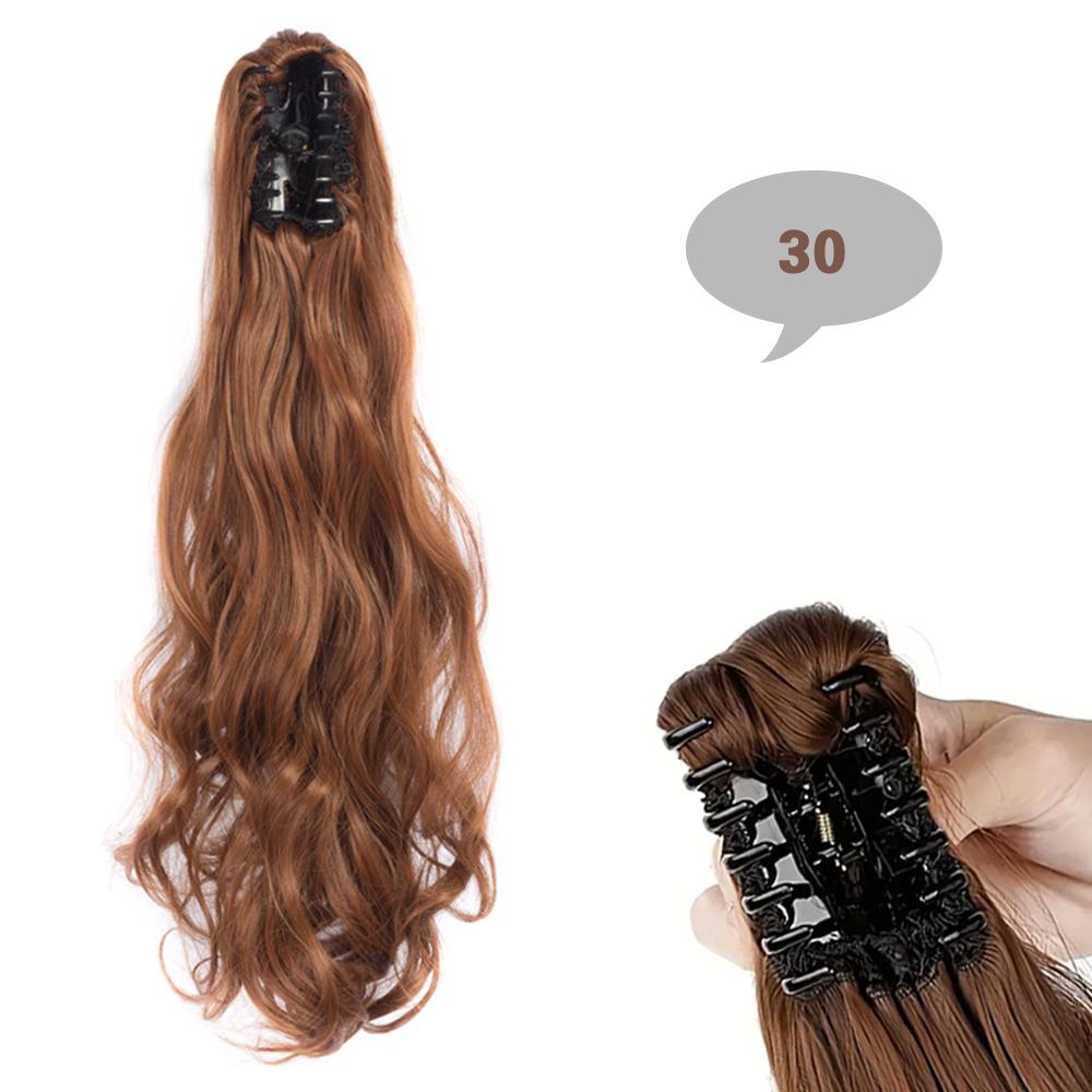 XINRAN Синтетические длинные волнистые коготки-хвосты, термостойкие накладные волосы, натуральный материал, химические волокна, волосы для женщин, мода