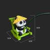 Panda Theme Fishing Panda Ornament Resin Material Outdoor Fishpond Decoration  Pond Ornament